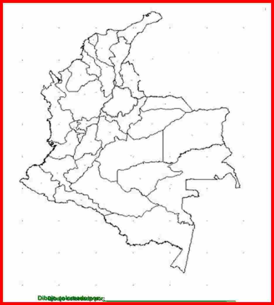 Mapa De La Division Politica De Colombia Para Colorear