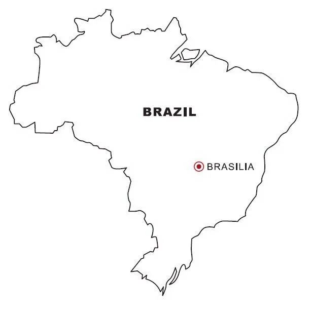 Mapa Do Brasil Para Pintar