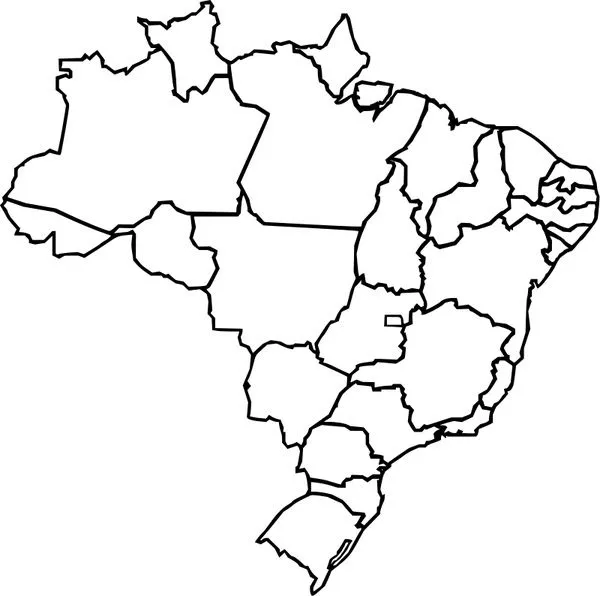 Mapa do Brasil Vector clip art - Vector livre para download gratuito