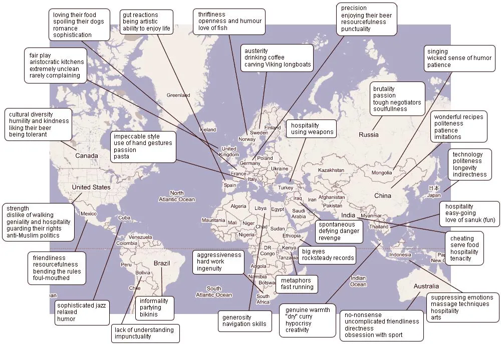 El mapa de los estereotipos | Topicos03's Blog