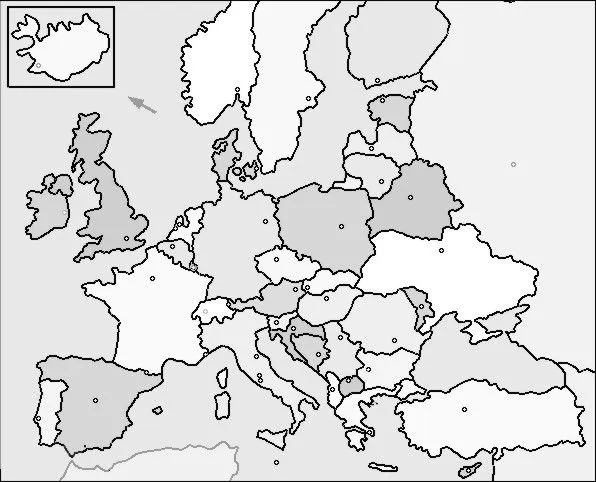 Mapa blanco y negro - Imagui