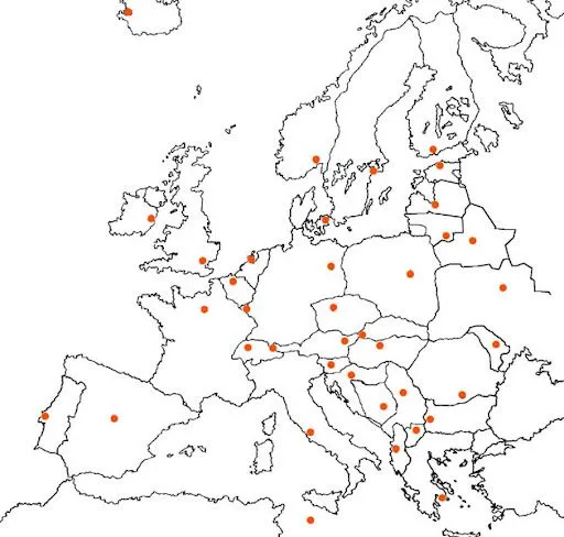 Croquis político de europa - Imagui