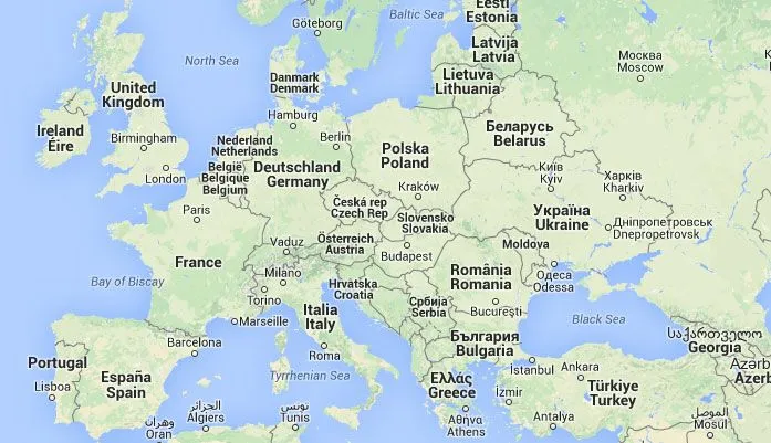 Mapa de Europa, donde está Europa, queda, encuentra, ubicación ...