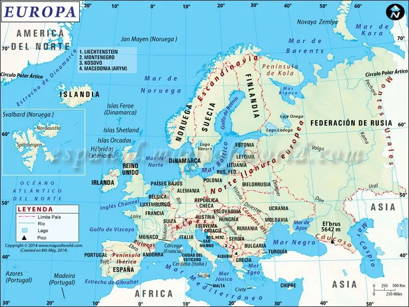 Mapa de Europa | Mapa Europa