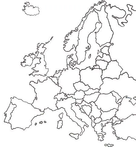 Mapa de europa politico croquis - Imagui