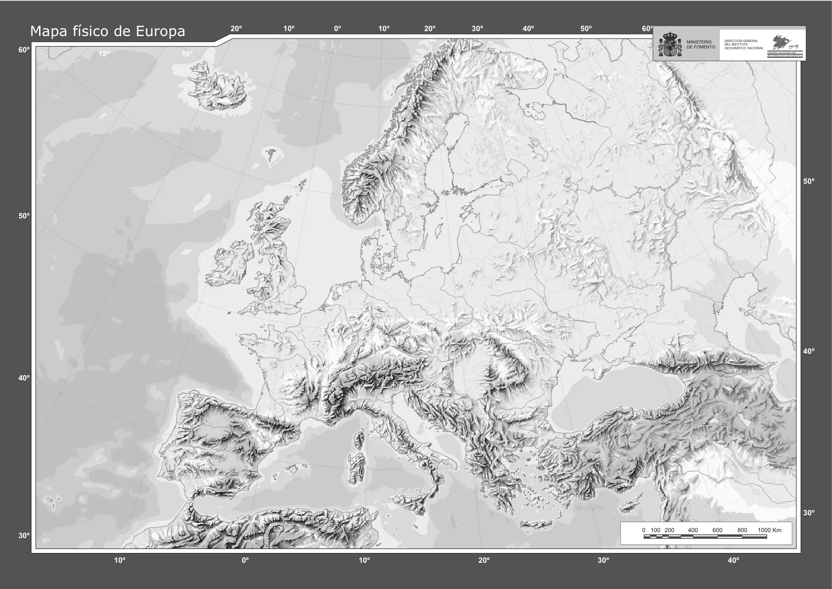 Mapa De Europa Politico Mudo Para Imprimir