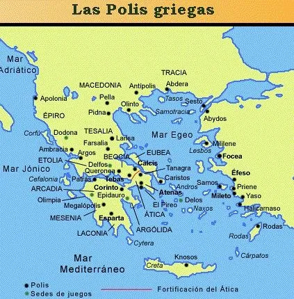 MAPA POLITICO DE LA ANTIGUA GRECIA - Imagui