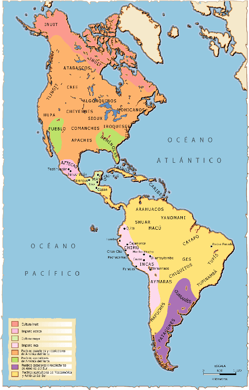 Mapa fisico de america en inglés - Imagui