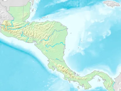 Mapa fìsico de Centroamérica 2007