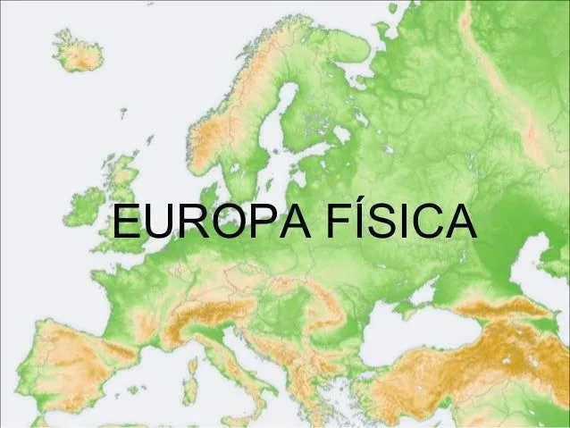 Mapa físico de Europa