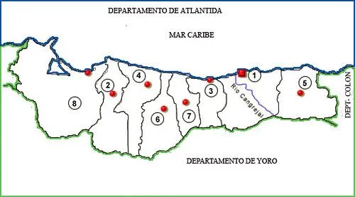 Mapa fisico de honduras para colorear - Imagui