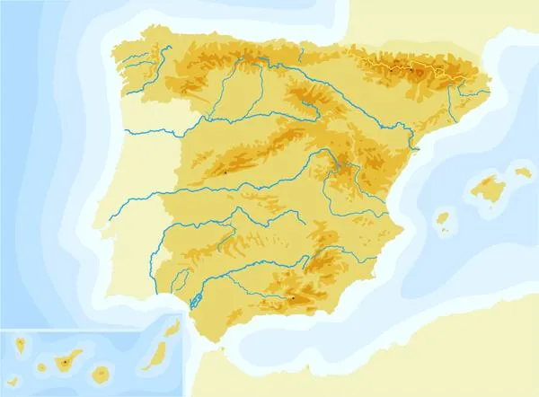 Mapa fisico MUDODE RIOS de asturias - Imagui