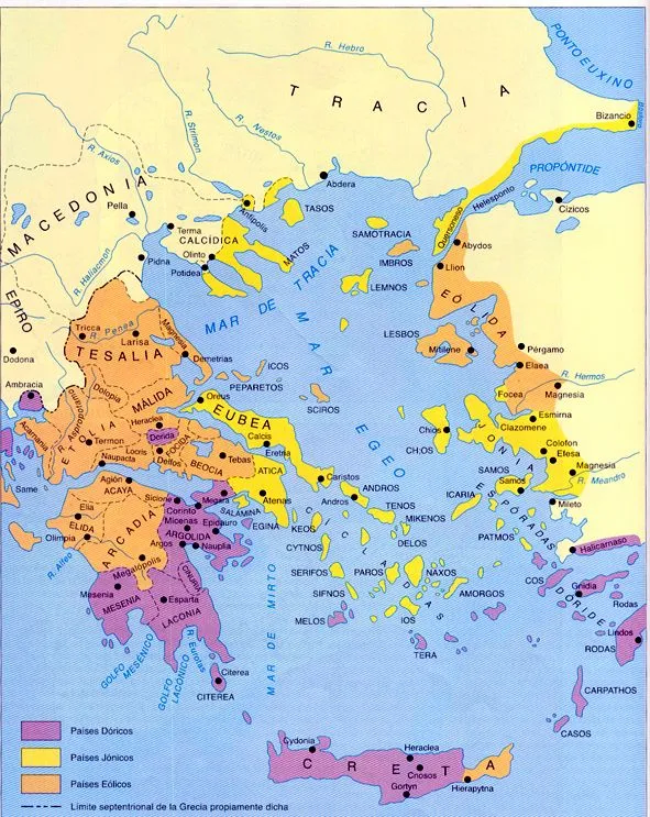 Mapa fisico de grecia sin nombres - Imagui