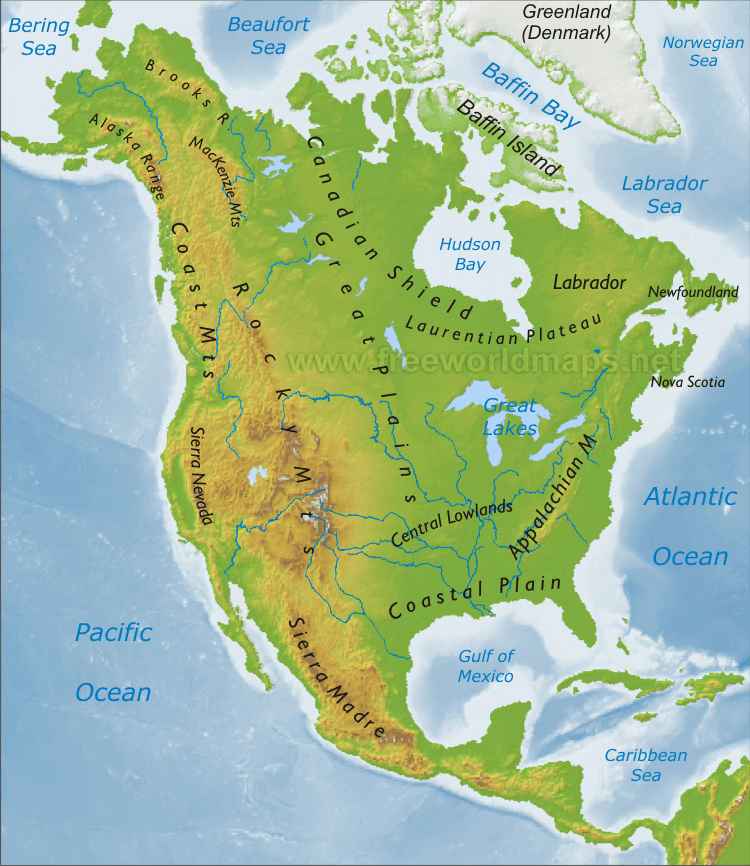 mapa geografico de norteamerica descargar mapas de america del norte