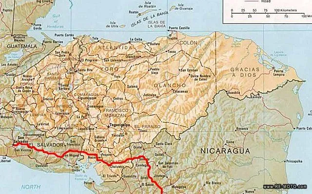 Mapa de Honduras