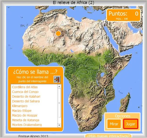 Mapa interactivo de África Relieve de África. ¿Dónde está? - Mapas ...