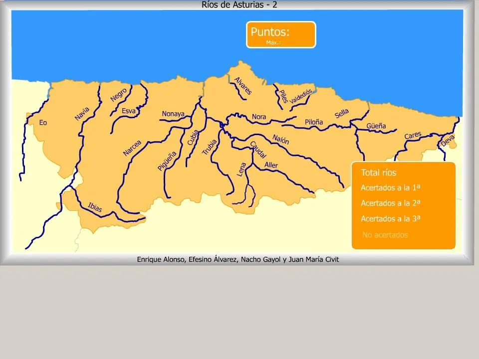 Mapa interactivo de Asturias Ríos de Asturias. ¿Cómo se llama ...