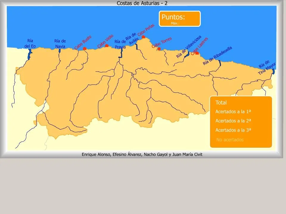 Mapa interactivo de Asturias Ríos de Asturias. ¿Cómo se llama ...