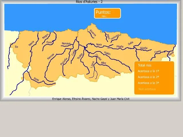 Mapa interactivo de Asturias Ríos de Asturias. ¿Dónde está ...