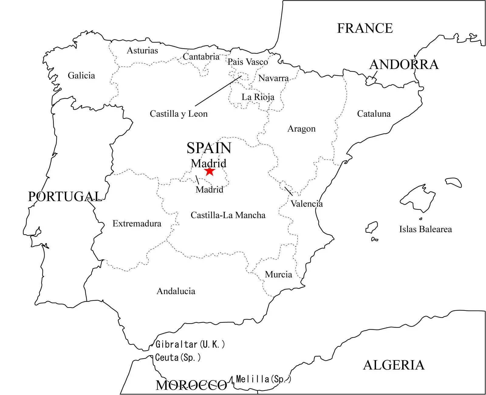 Mapa interactivo de España Provincias de España. ¿Dónde está ...