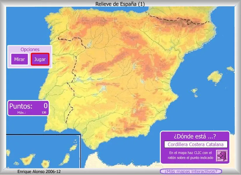 Mapa interactivo de España Relieve de España. ¿Dónde está? - Mapas ...