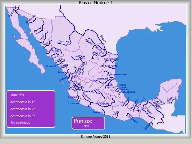 Mapa interactivo de México Ríos de México. ¿Cómo se llama? - Mapas ...