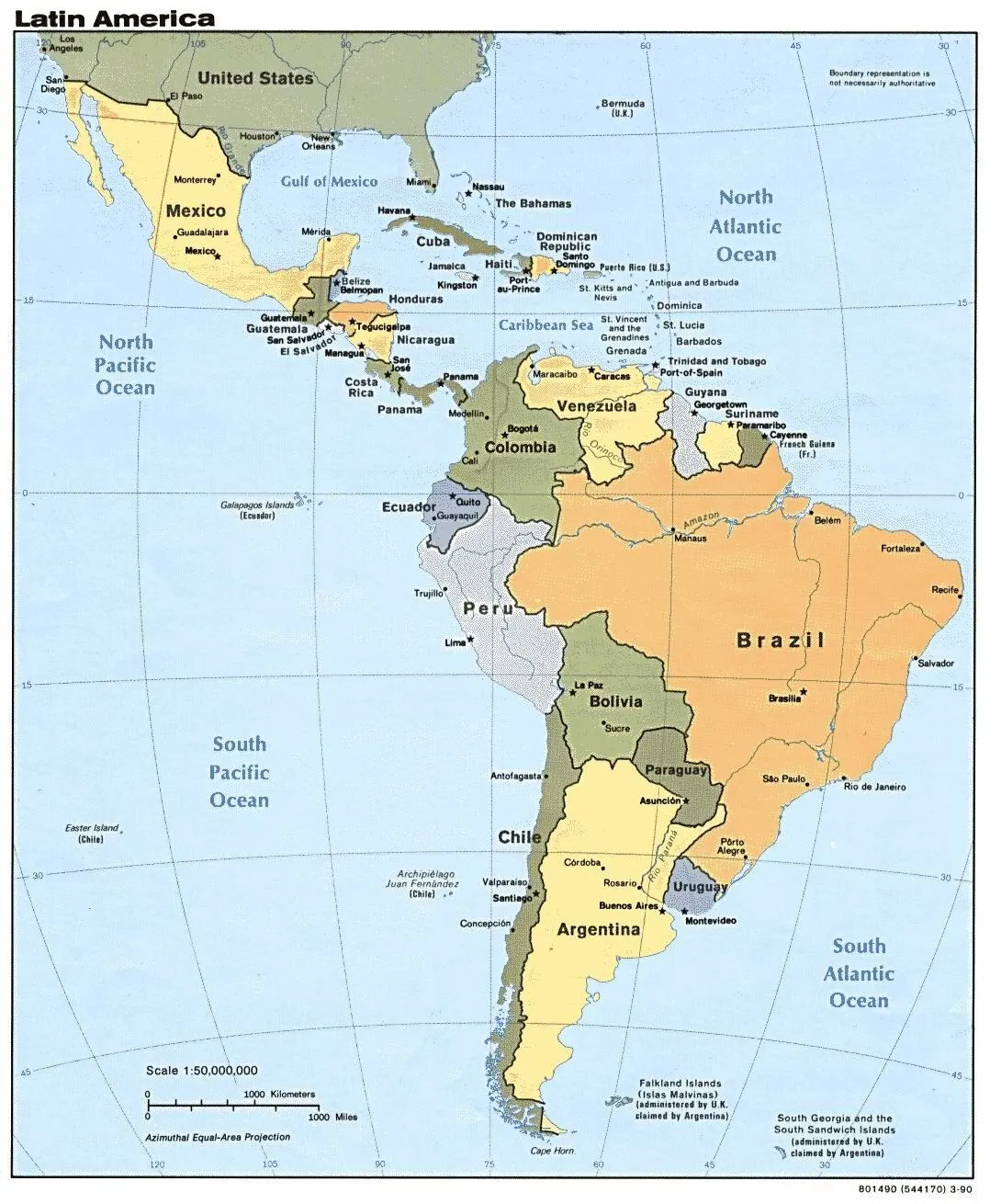 Mapa: Mapa De Am?rica Latina Y El