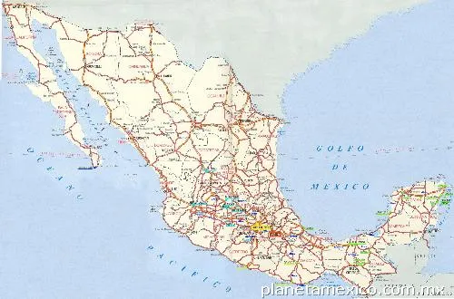 Mapa De Mexico Carreteras Principales