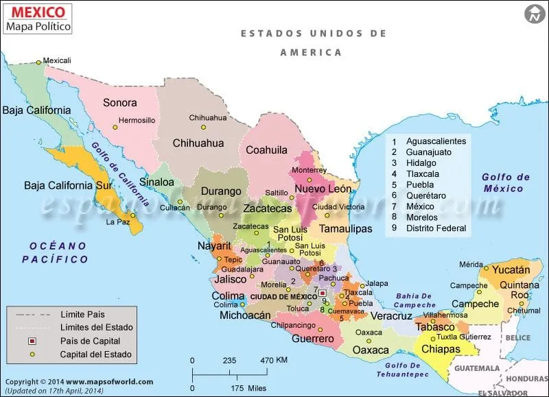 Mapa de Mexico | Mapa Mexico