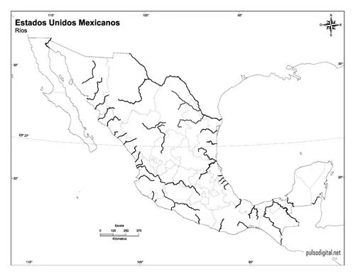 Mapa de mexico sin nombres - Imagui