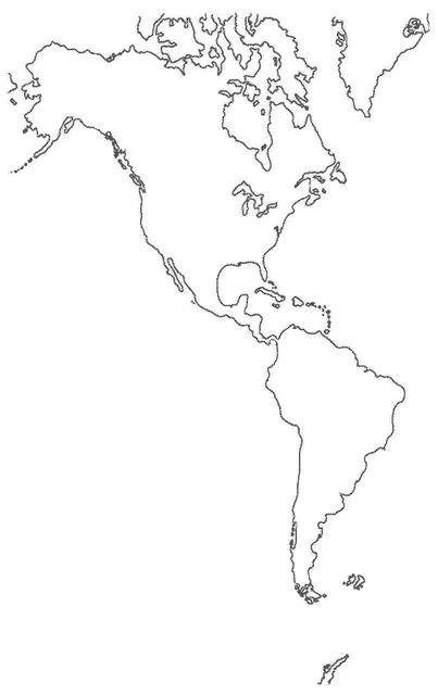 Mapa mudo del continente americano - Imagui