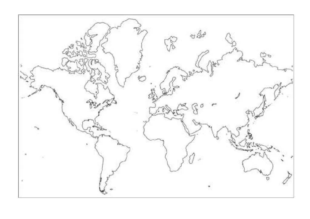 mapa MUNDI PARA COLOREAR Colouring Pages