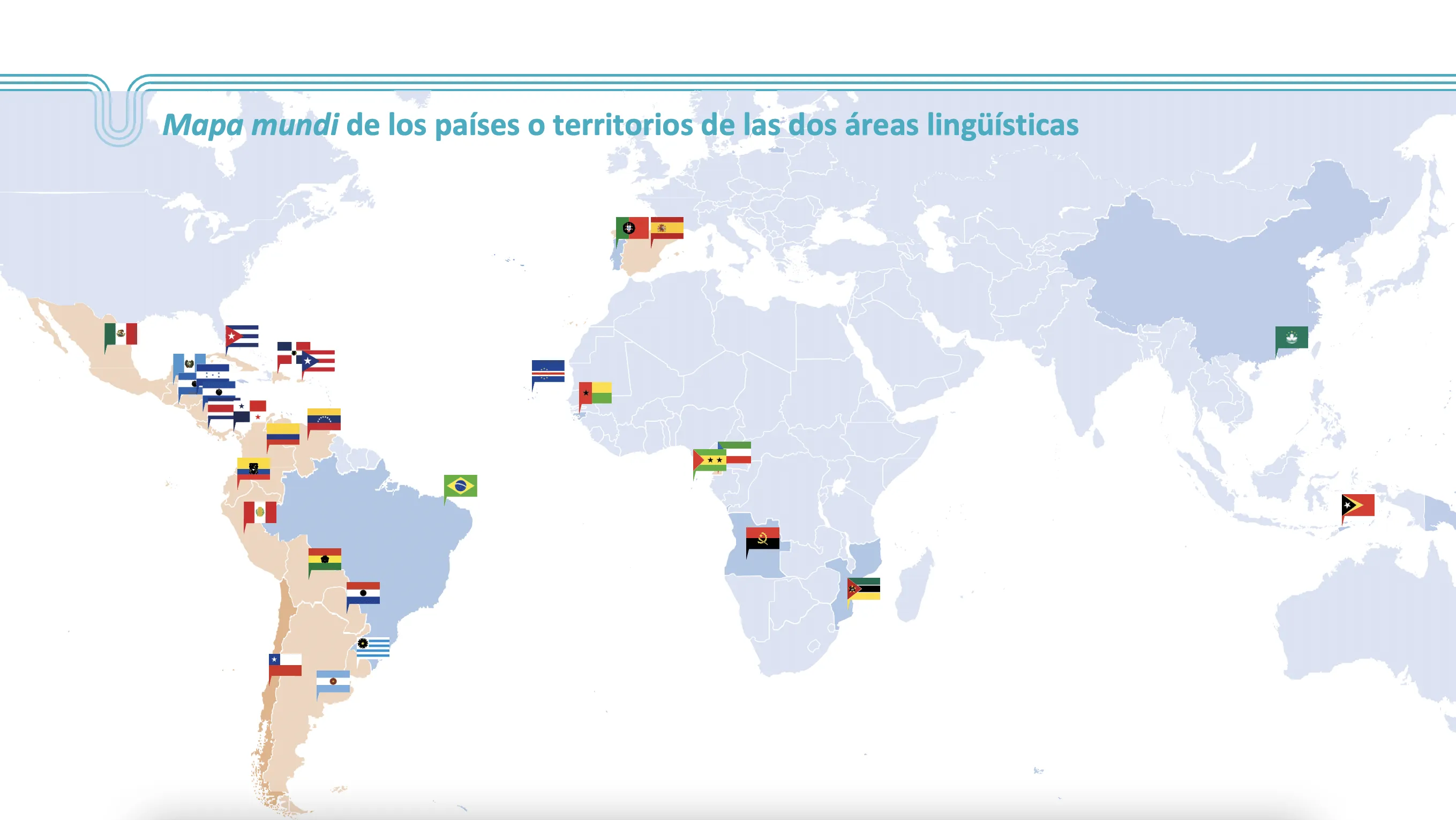 mapa mundi es - Somos Iberoamérica / Somos Ibero-América