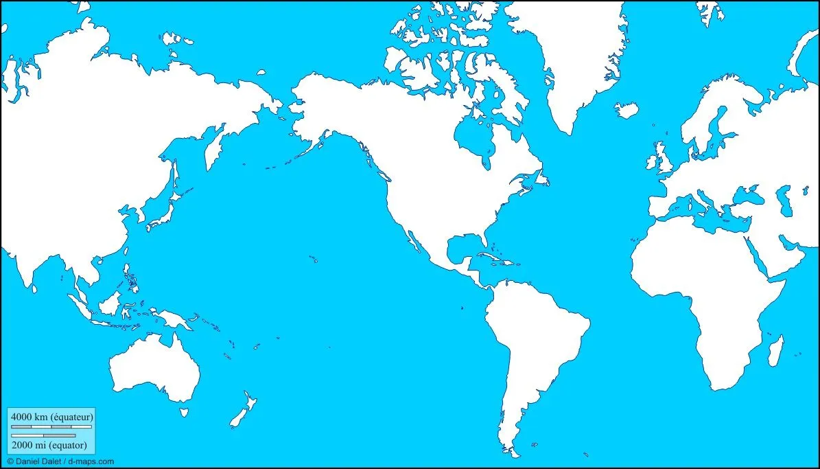 Mapa mundo - Currículum en línea. MINEDUC. Gobierno de Chile.