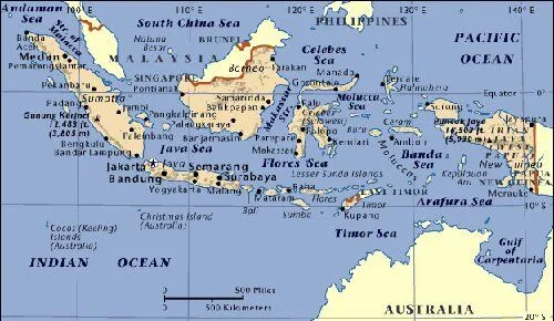 El mapa del mundo desde la perspectiva post-colonial: Indonesia y ...