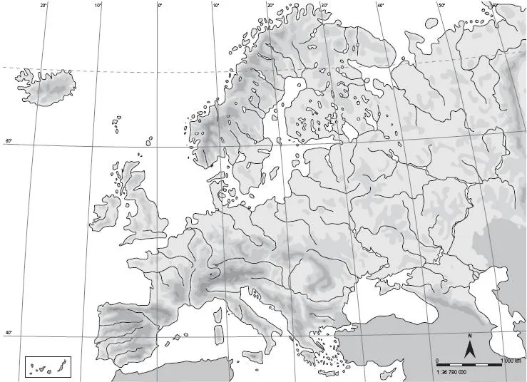 Mapas Mudos De Rios De Europa Para Imprimir