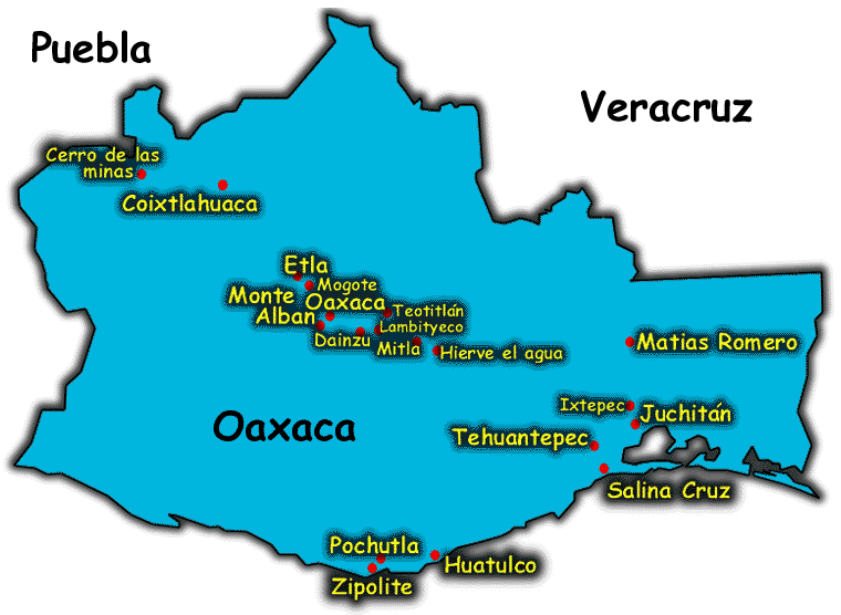 Mapa de Oaxaca