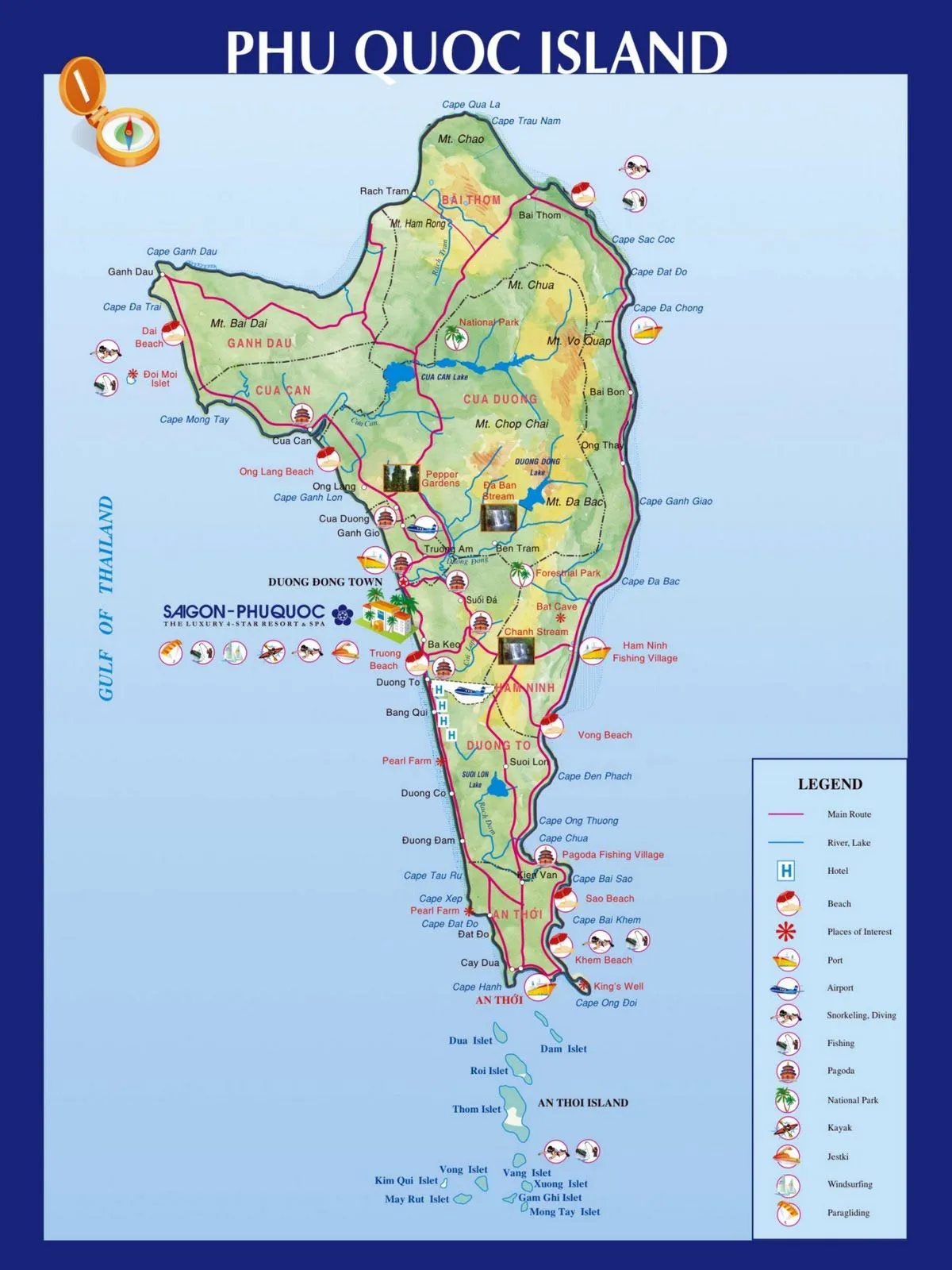 Mapa de Phu Quoc - Vietnamitas en Madrid