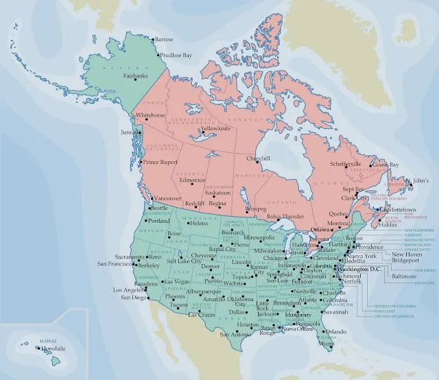 Ciencias Sociales IES Emilio Manzano.: Mapa Político de América