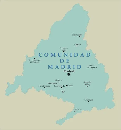 Mapa político de madrid - Imagui