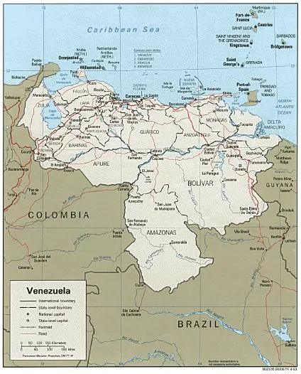 Mapa politico de venezuela - Imagui