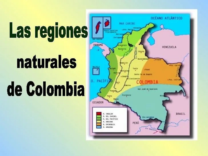 Mapa regiones naturales de colombia - Imagui