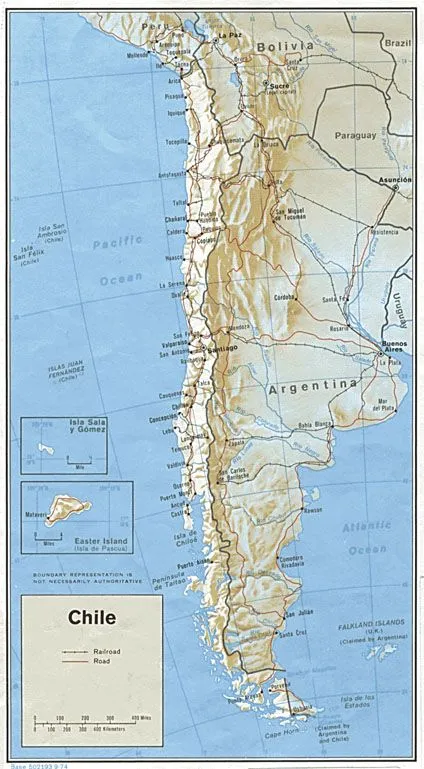 Chile mapa - Imagui