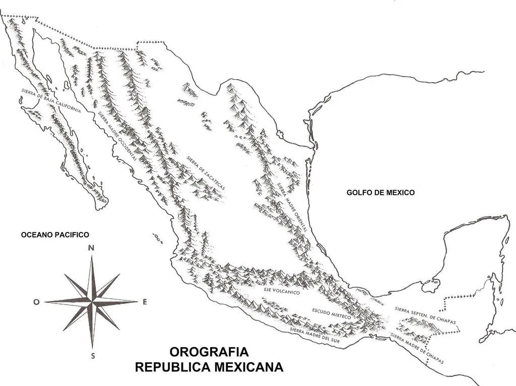 Mapa de la República Mexicana