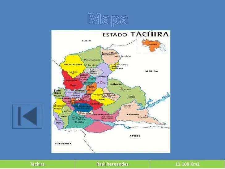 Mapa estado tachira para colorear - Imagui