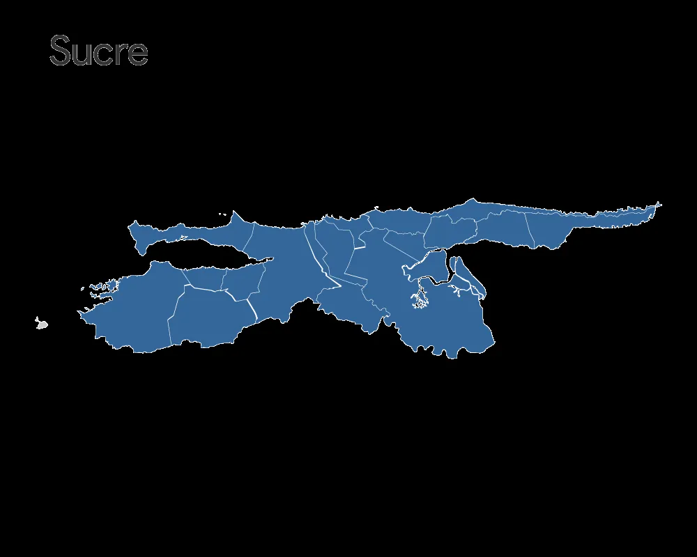 Mapa de Venezuela, mapa político, mudo para colorear