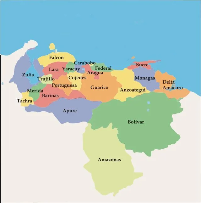 Mapa de Venezuela | Venezuela Mapa