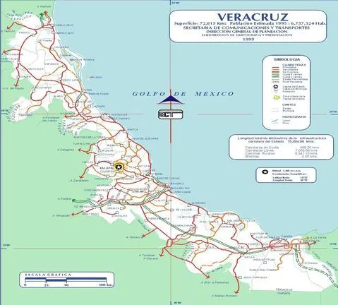 Plano carreteras veracruz - Imagui