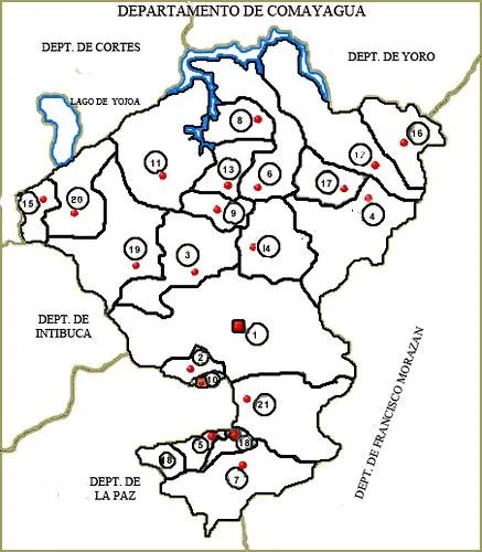 Mapa_Departamento_Comayagua_Honduras PARA COLOREAR | Flickr ...