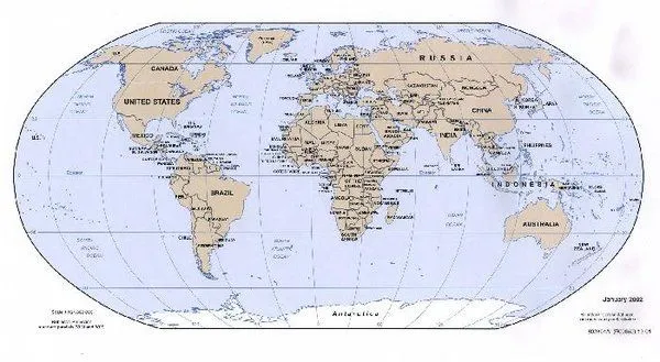 Mapamundi en blanco con nombres - Imagui